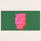 Dance It Out Pink And Green Desk Mat Gallery Image 3