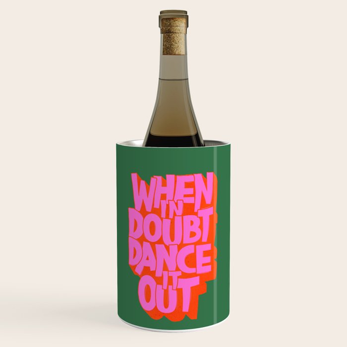 Dance It Out Pink And Green Wine Chiller Gallery Image 1
