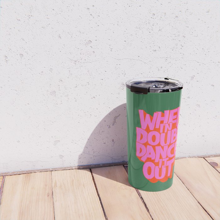 Dance It Out Pink And Green Travel Mug Gallery Image 4