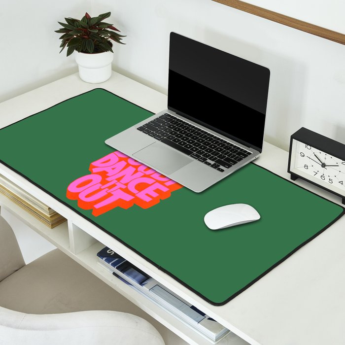 Dance It Out Pink And Green Desk Mat Gallery Image 2