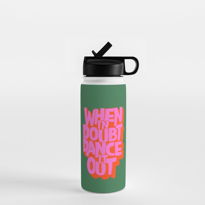 Dance It Out Pink And Green Water Bottle Gallery Image 1