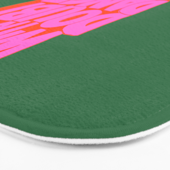 Dance It Out Pink And Green Bath Mat Gallery Image 3