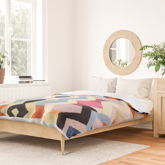 Colored Oriental  Berber Traditional Moroccan Artwork  Duvet Cover Gallery Image 2