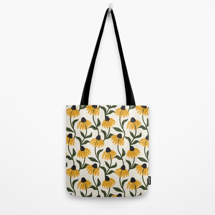 coneflowers - cream Tote Bag Gallery Image 2