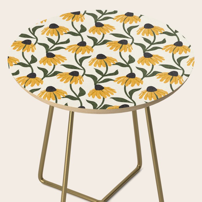 coneflowers - cream Side Table Gallery Image 2