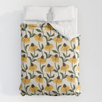 coneflowers - cream Duvet Cover Gallery Image 6