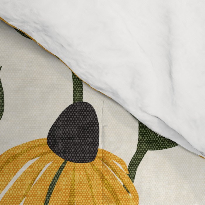 coneflowers - cream Comforter Gallery Image 4