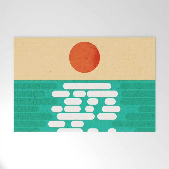 Sun over the sea Welcome Mat Gallery Image 1