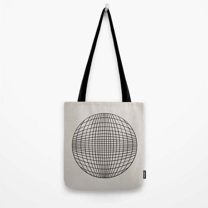 Circular Geometry - Grid Tote Bag Gallery Image 2