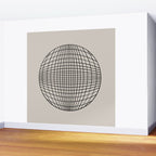 Circular Geometry - Grid Wall Mural Gallery Image 2
