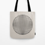 Circular Geometry - Grid Tote Bag Gallery Image 1
