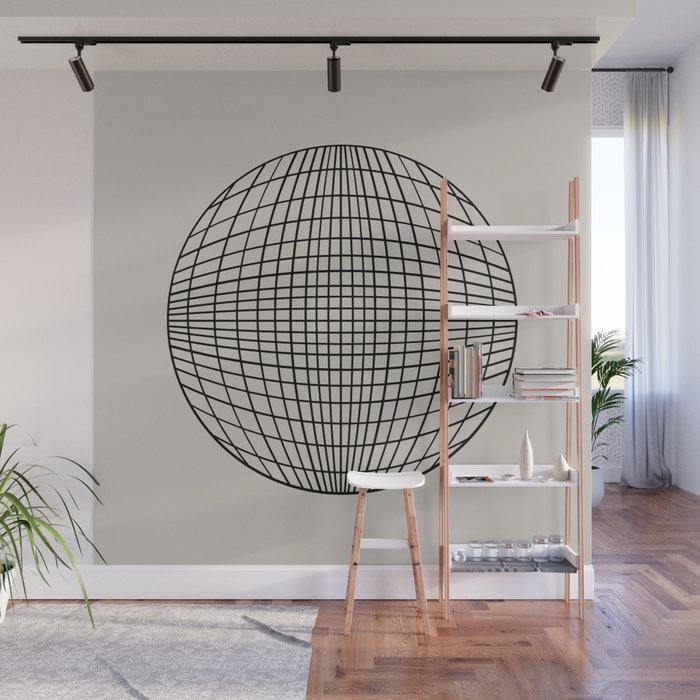 Circular Geometry - Grid Wall Mural Gallery Image 1