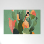 Cactus & Birds 3 Welcome Mat Gallery Image 1
