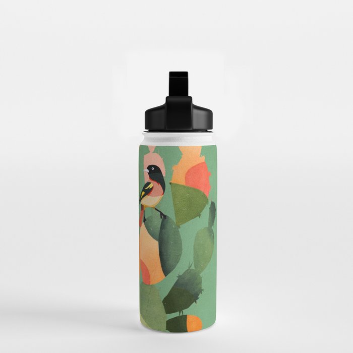 Cactus & Birds 3 Water Bottle Gallery Image 2