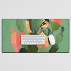 Cactus & Birds 3 Desk Mat Gallery Image 1