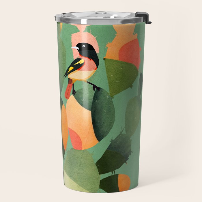 Cactus & Birds 3 Travel Mug Gallery Image 2
