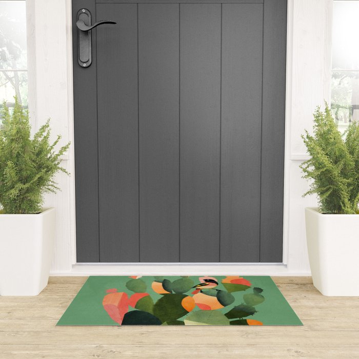 Cactus & Birds 3 Welcome Mat Gallery Image 3