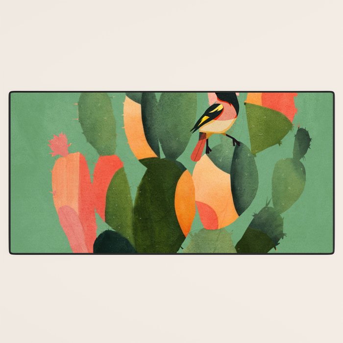 Cactus & Birds 3 Desk Mat Gallery Image 3