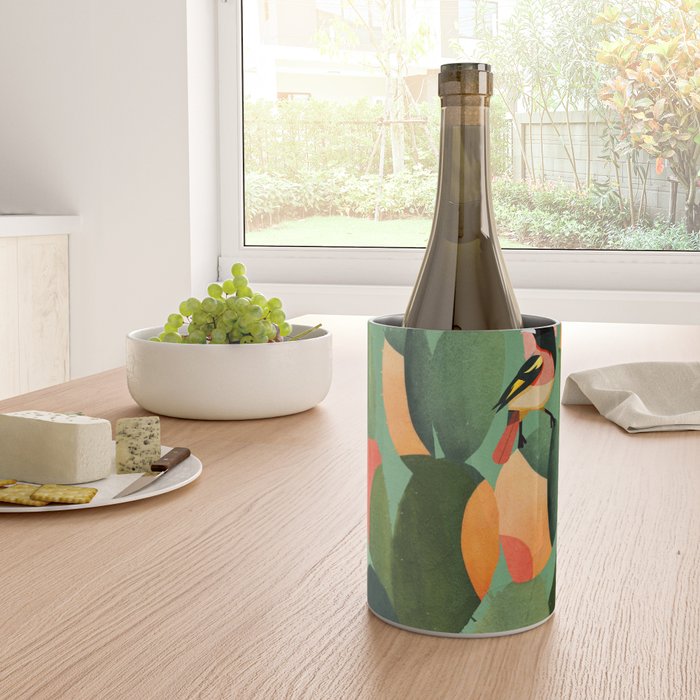 Cactus & Birds 3 Wine Chiller Gallery Image 4