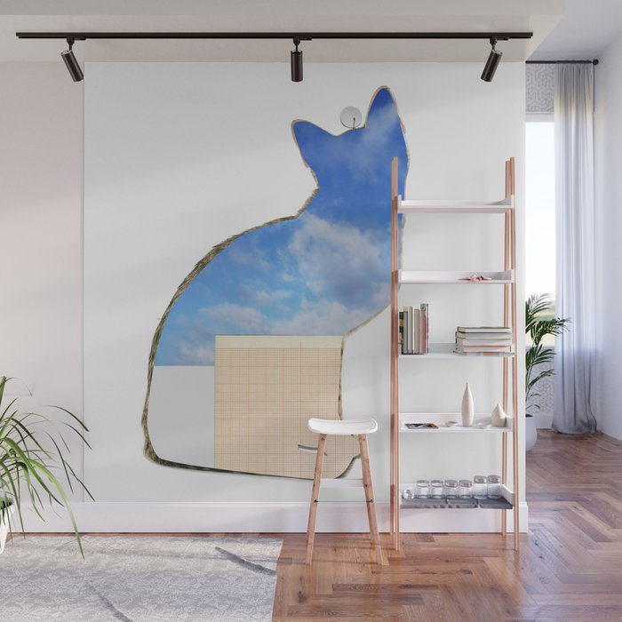 Rene and the empty cat Wall Mural Gallery Image 1