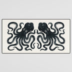 Minoan Octopus - Black Ink Desk Mat Gallery Image 3