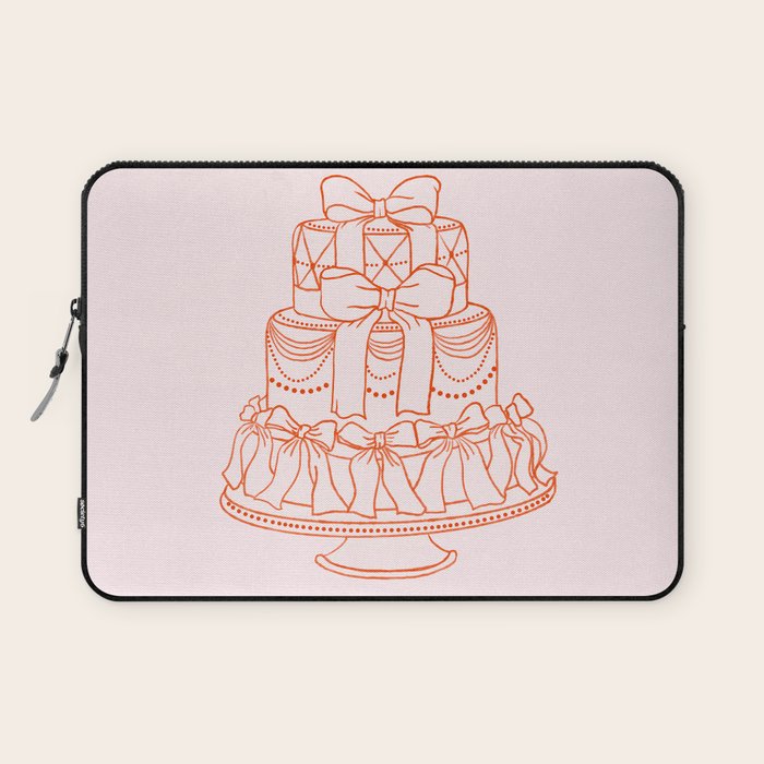Preppy Bow Cake Laptop Sleeve Gallery Image 1