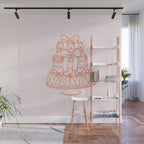 Preppy Bow Cake Wall Mural Gallery Image 1