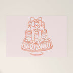 Preppy Bow Cake Welcome Mat Gallery Image 1
