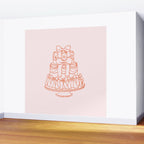 Preppy Bow Cake Wall Mural Gallery Image 2