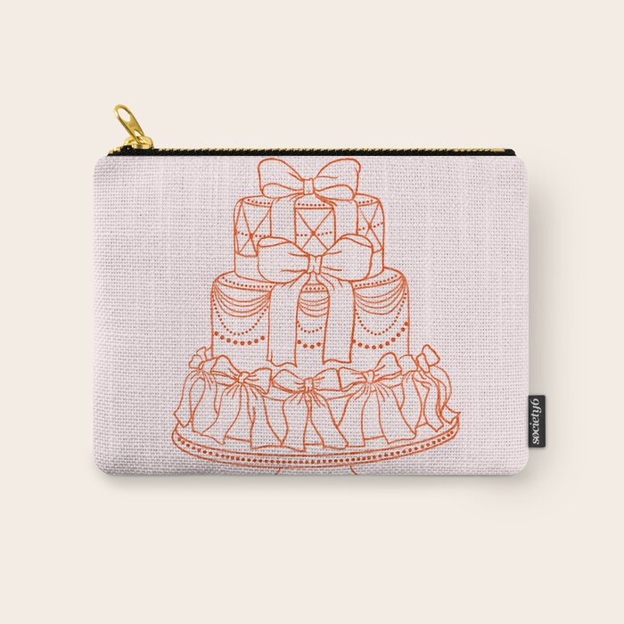 Preppy Bow Cake Carry All Pouch Gallery Image 1