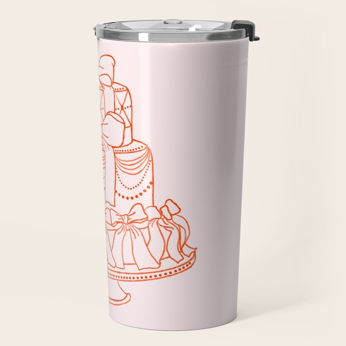 Preppy Bow Cake Travel Mug Gallery Image 2