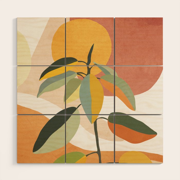 Colorful Branching Out 13 Wood Wall Art Gallery Image 1