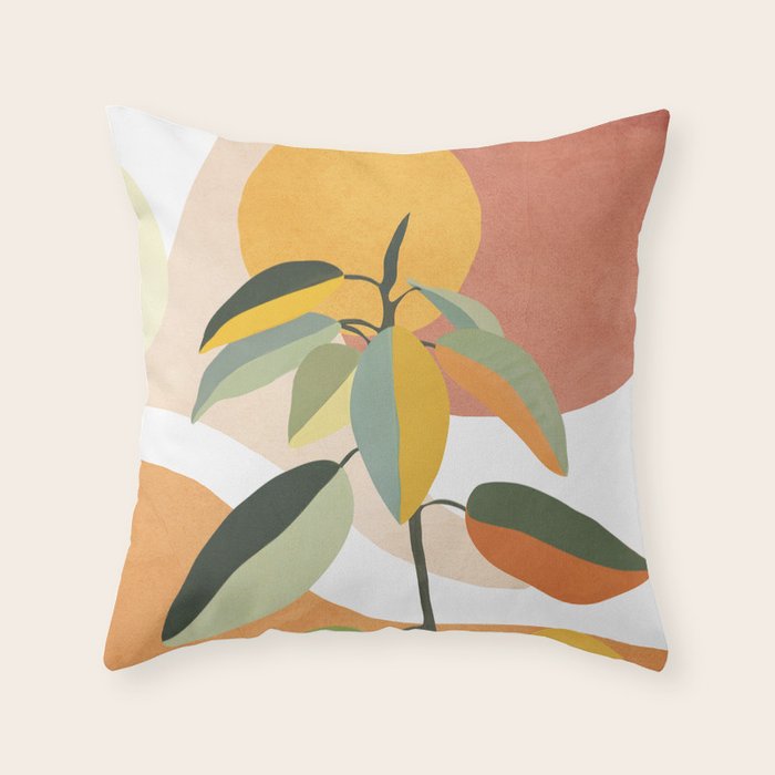 Colorful Branching Out 13 Throw Pillow Gallery Image 1