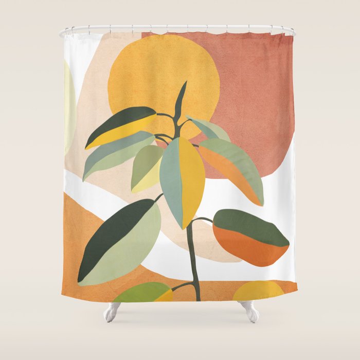 Colorful Branching Out 13 Shower Curtain Gallery Image 1