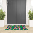 Strawberry Fields - Pink and Blue Welcome Mat Gallery Image 3