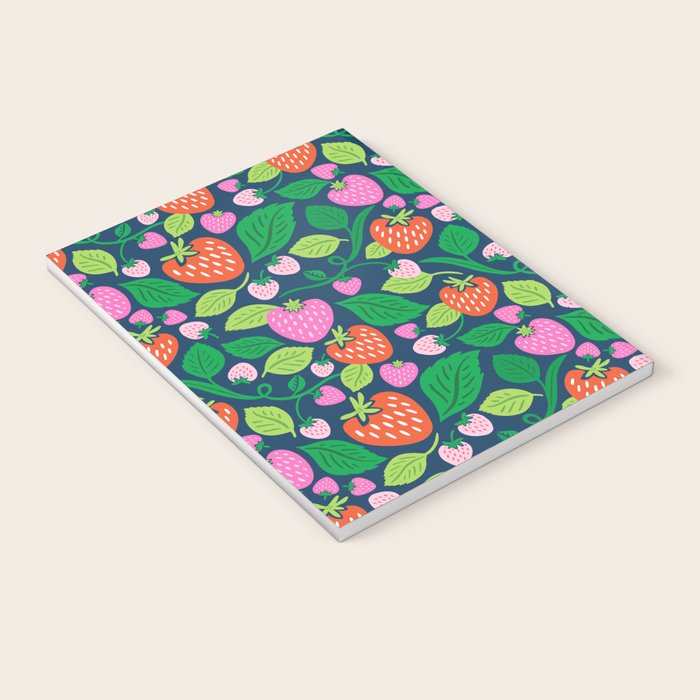Strawberry Fields - Pink and Blue Notebook Gallery Image 3