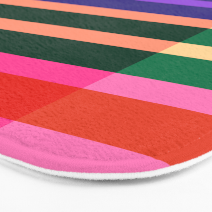 Color Block Stripes Bath Mat Gallery Image 3