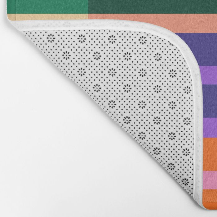 Color Block Stripes Bath Mat Gallery Image 2