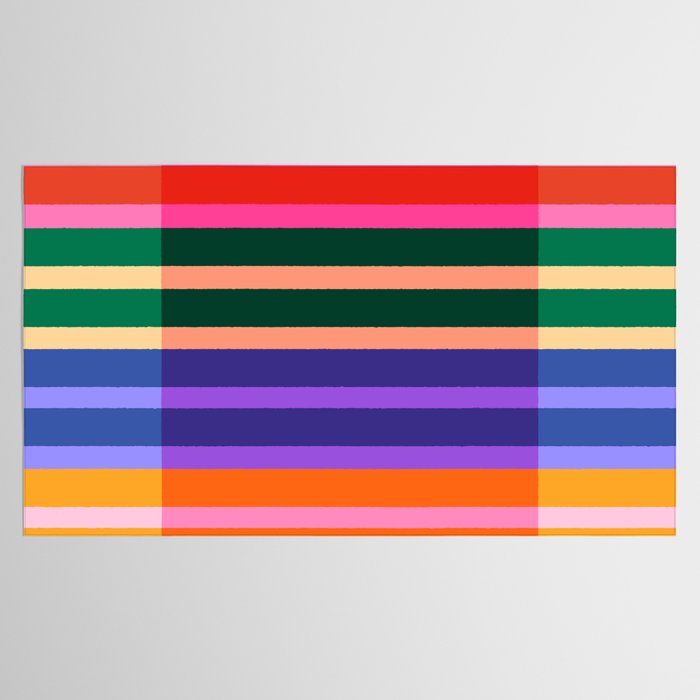 Color Block Stripes Tablecloth Gallery Image 2