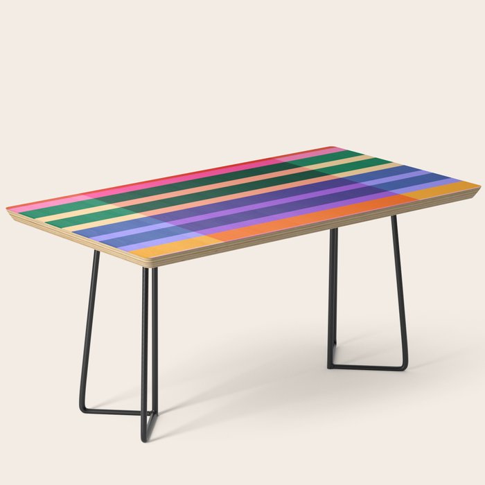 Color Block Stripes Coffee Table Gallery Image 1