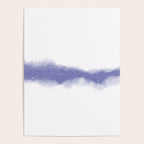 Abstract Watercolor Very Peri Periwinkle Painting Poster Gallery Image 4