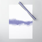 Abstract Watercolor Very Peri Periwinkle Painting Wrapping Paper Gallery Image 1