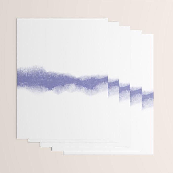 Abstract Watercolor Very Peri Periwinkle Painting Wrapping Paper Gallery Image 3