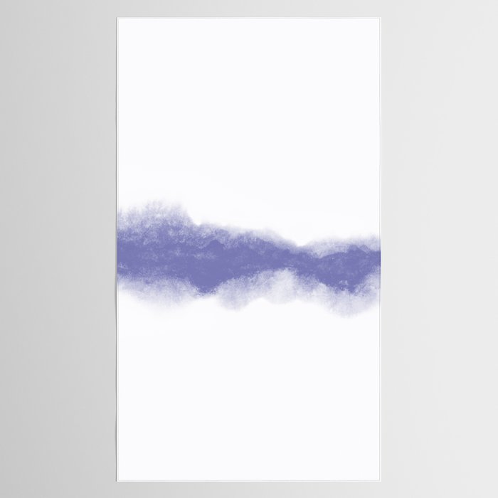 Abstract Watercolor Very Peri Periwinkle Painting Tablecloth Gallery Image 2