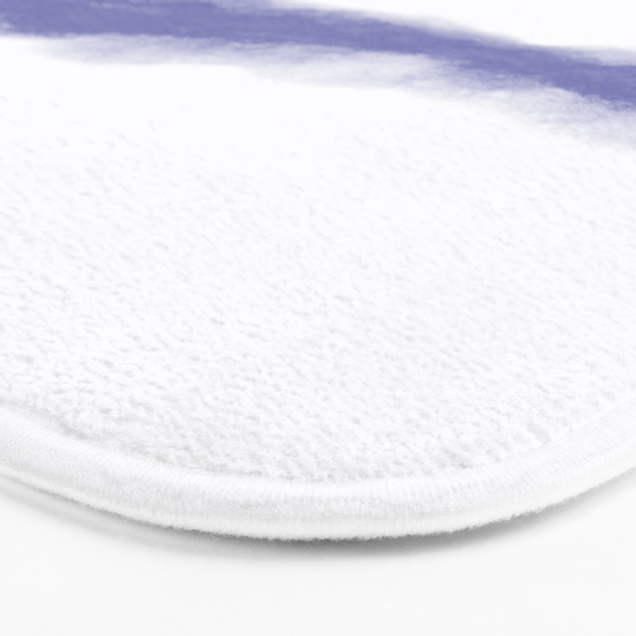 Abstract Watercolor Very Peri Periwinkle Painting Bath Mat Gallery Image 3
