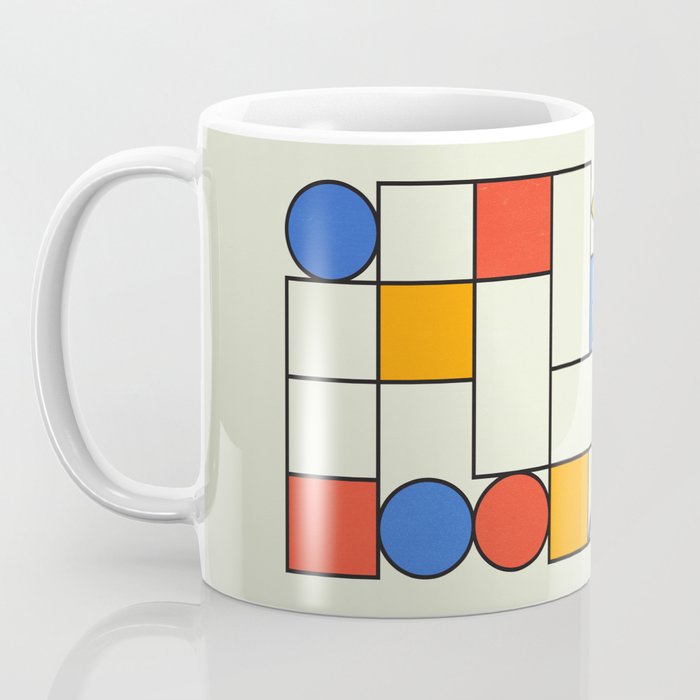 Bauhaus Blocks 02 Coffee Mug Gallery Image 3