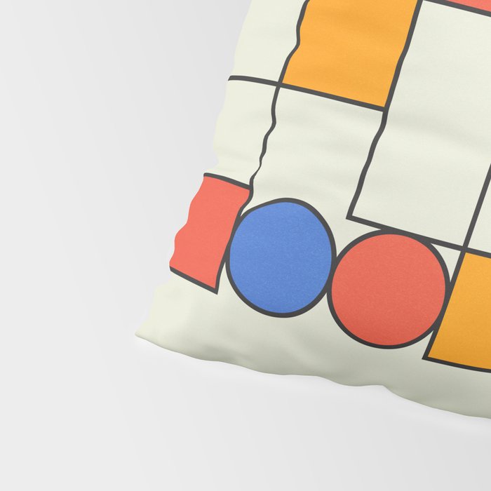 Bauhaus Blocks 02 Pillow Sham Gallery Image 4