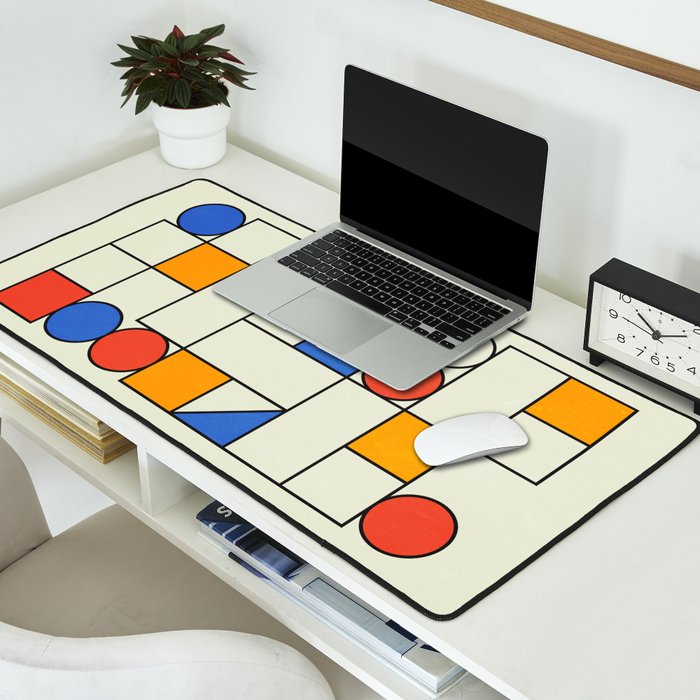 Bauhaus Blocks 02 Desk Mat Gallery Image 2