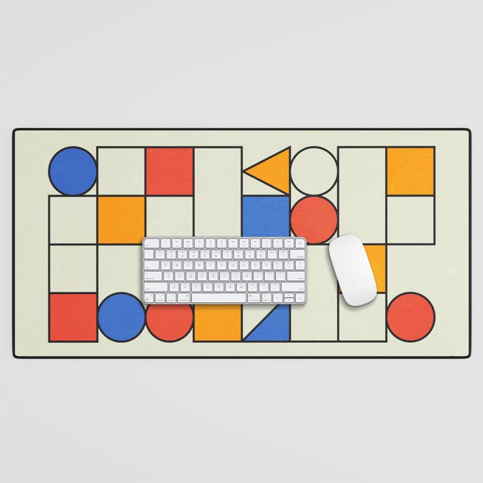 Bauhaus Blocks 02 Desk Mat Gallery Image 1