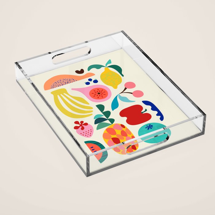 Summer fruits Acrylic Tray Gallery Image 1